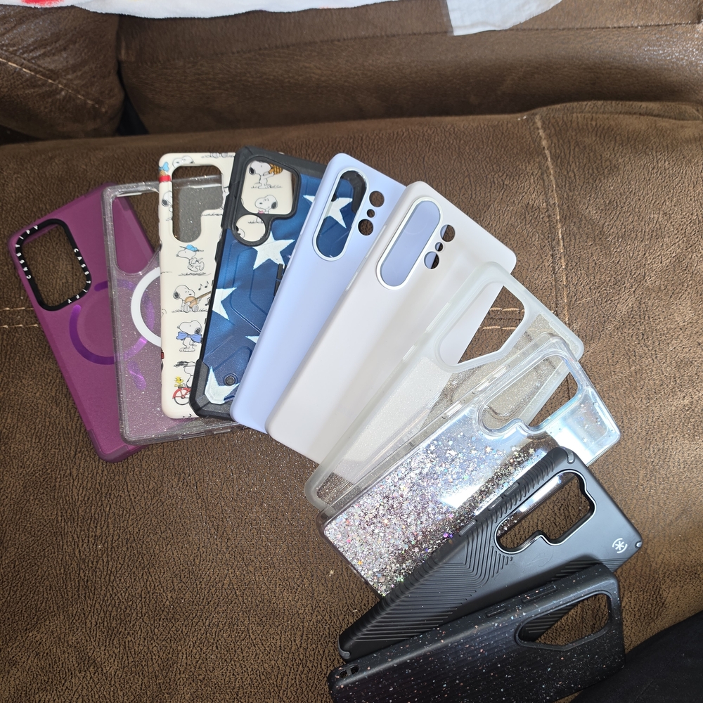 Assorted Phone Cases - Purple, Blue, Black, White, Clear**SAMSUNG ULTRA 25 ***
